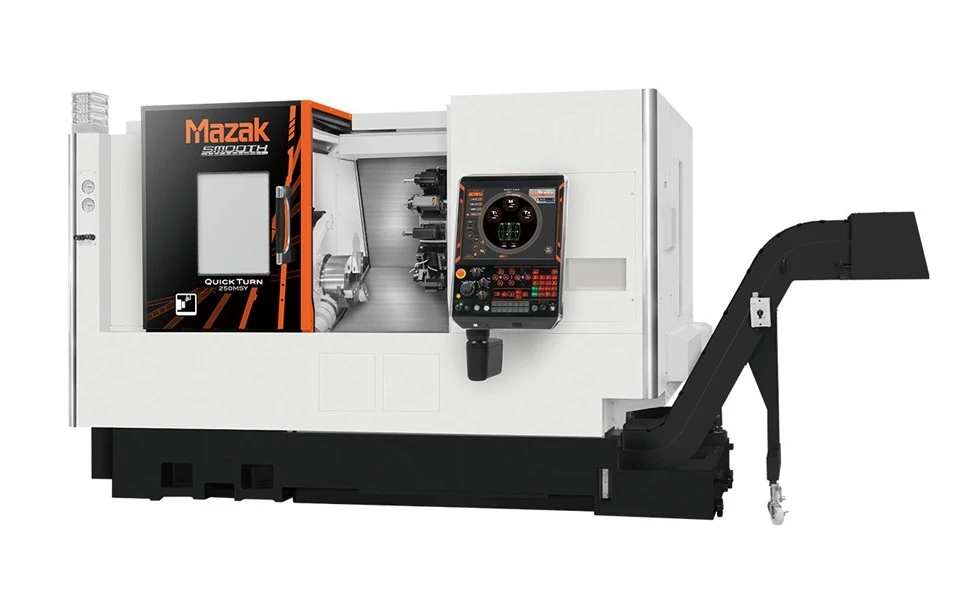 Vidēja horizontāla slīpa gulta CNC virpa